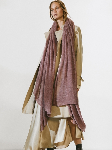 Уютные шарфы: модная цветовая гамма, принты