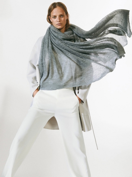 Уютные шарфы: модная цветовая гамма, принты